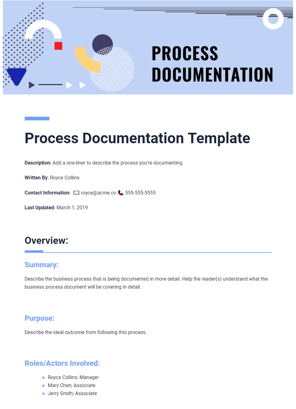 Formal Documentation Template from blog.bit.ai