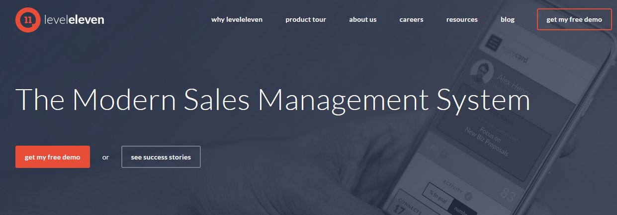 LevelEleven: Sales enablement tool