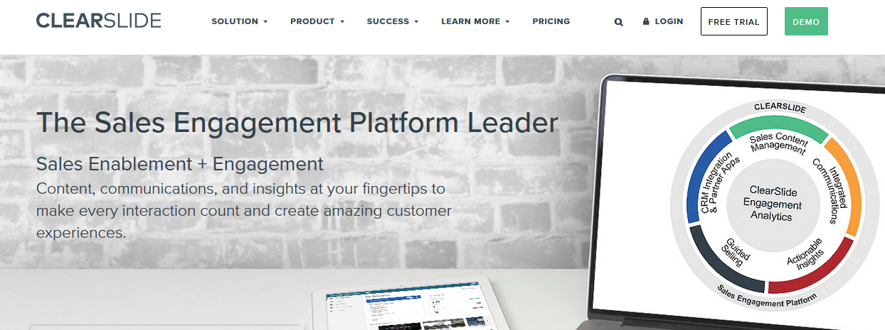 Clearslide: Sales enablement tool