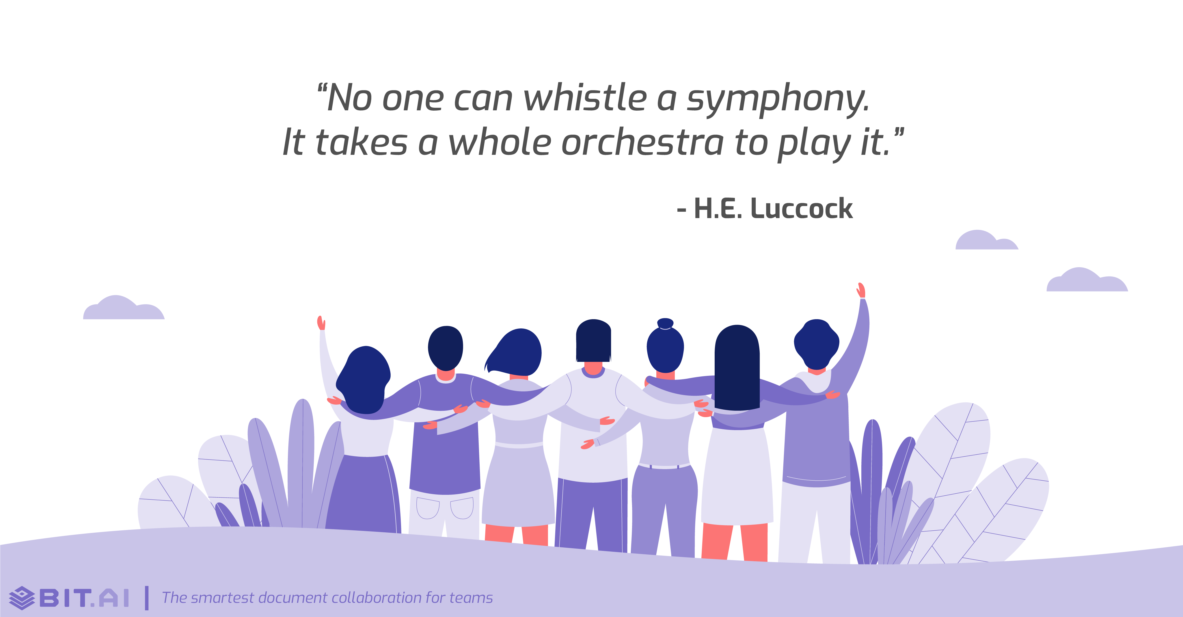 Teamwork collaboration quote by H.E. Luccock