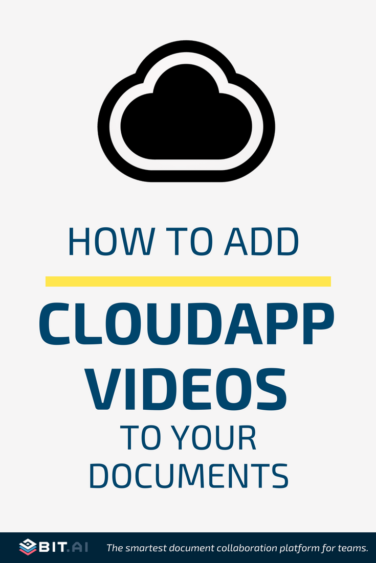 How to Add Cloudapp Videos to Your Documents - CloudApp (PIN)