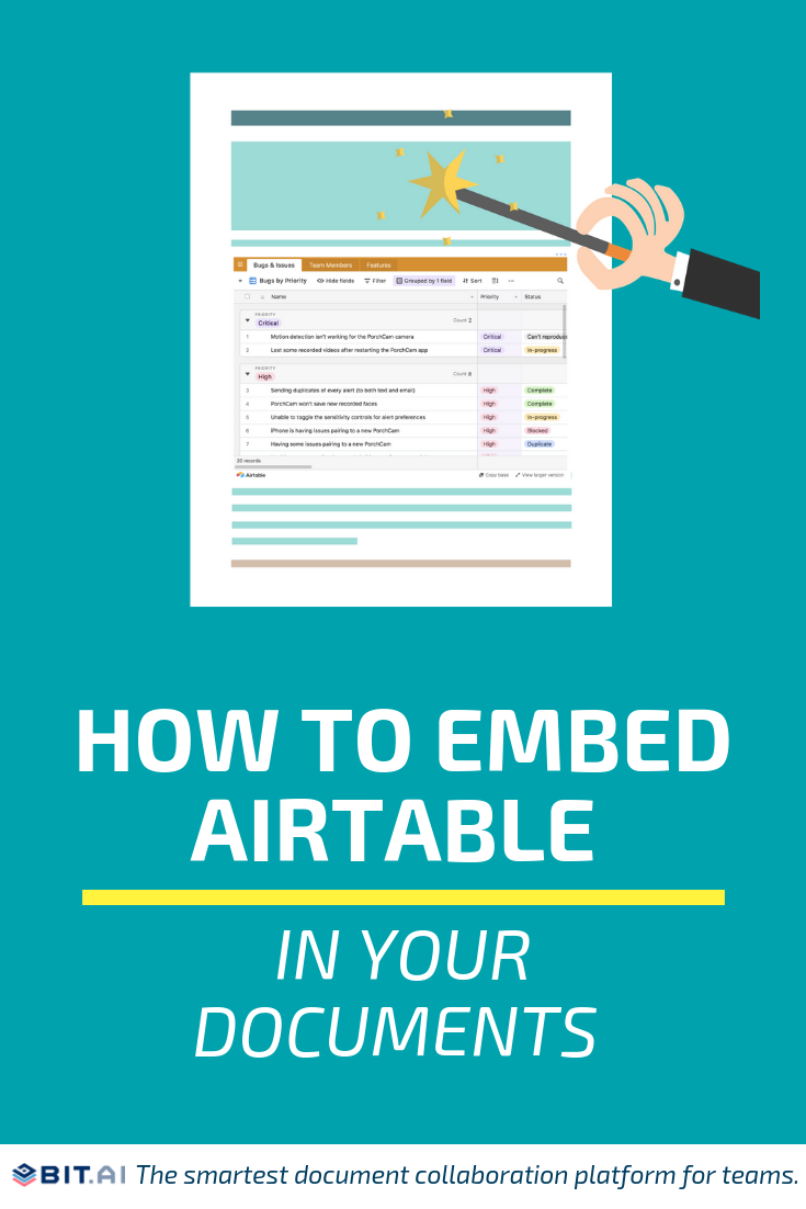 How to Embed Airtable in Your Documents - Airtable (Pin)