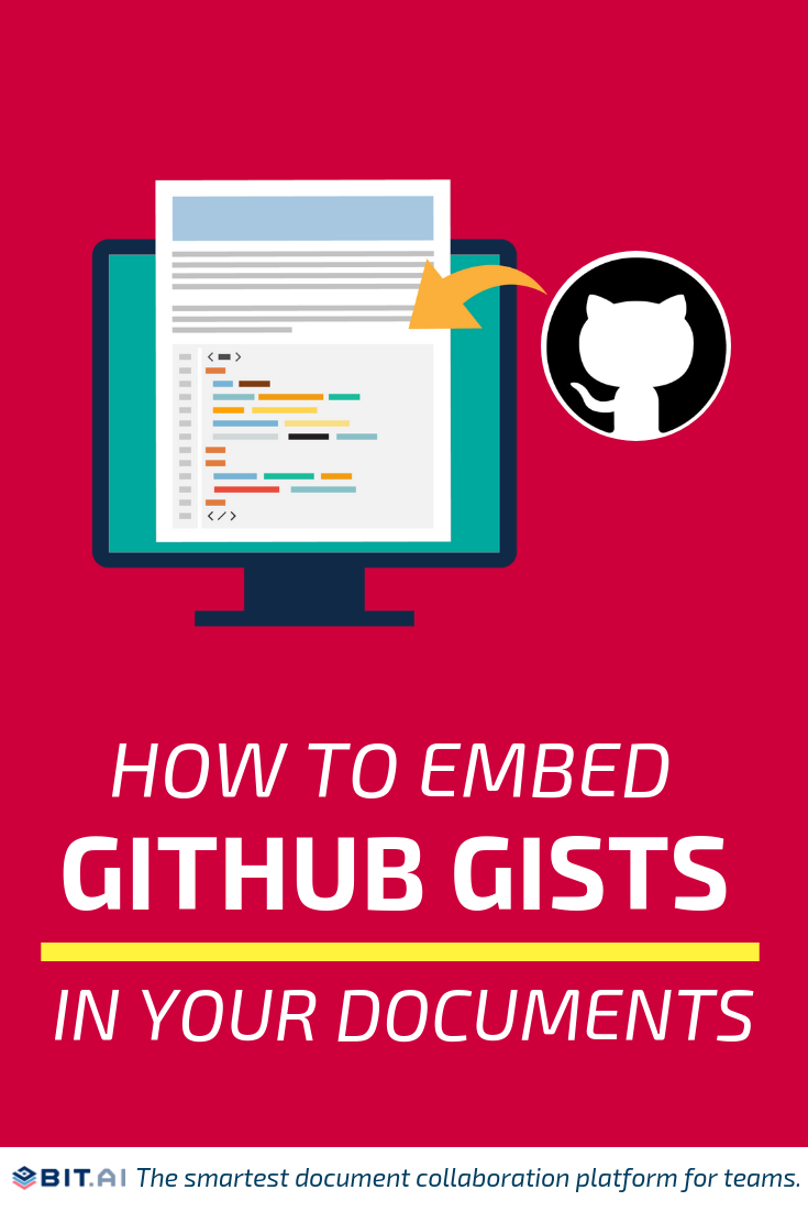 How to Embed GitHub Gists in Your Documents- Github (Pin)