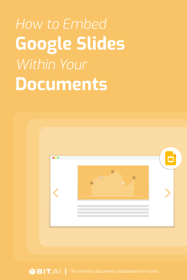 How to embed google slides within your documents - Pinterest image