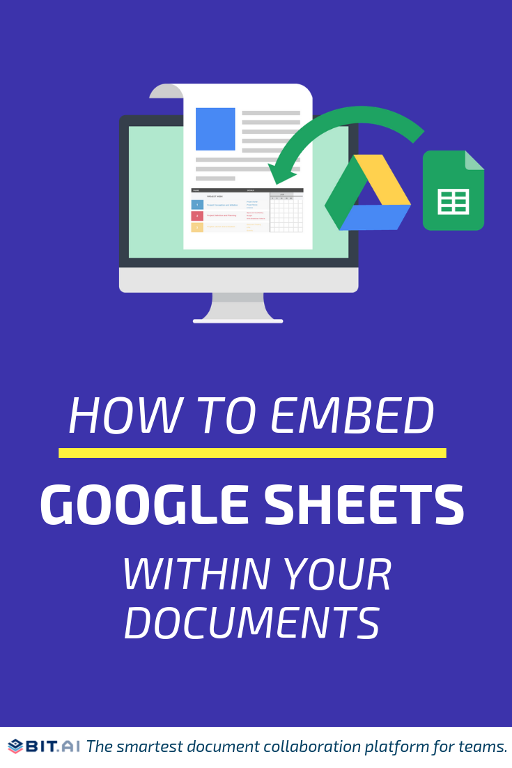 How to Embed Google Sheets Within Your Documents - How to embed google docs (pin)