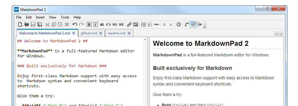 MarkdownPad: Software documentation tool