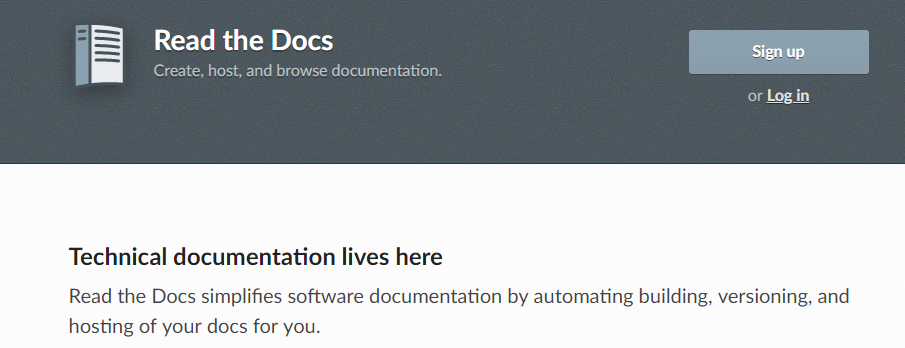 ReadtheDocs: Software documentation tool