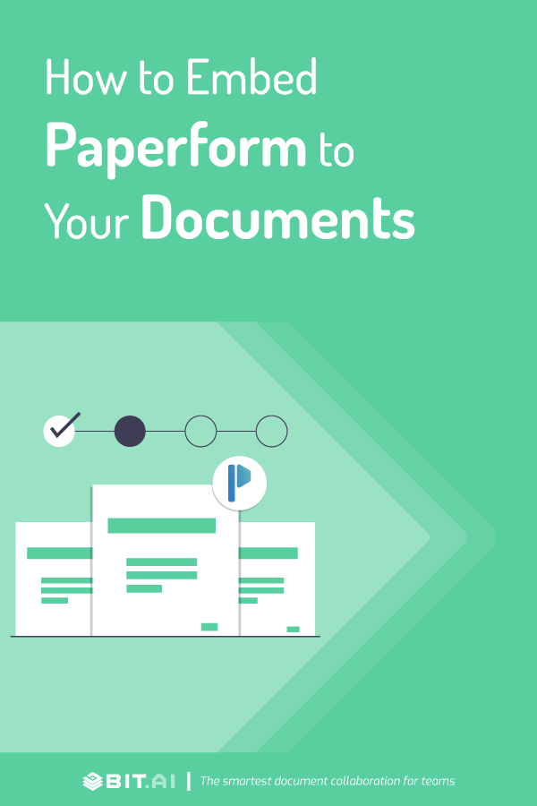 How to embed paperform to your documents - Pinterest