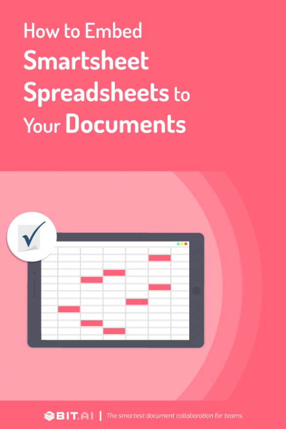 How to Embed Smartsheet Spreadsheets into Your Documents