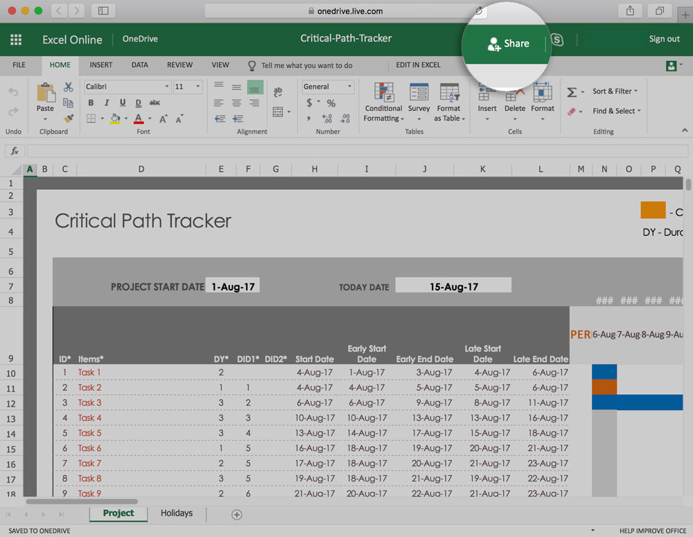 how to make a spreadsheet shareable