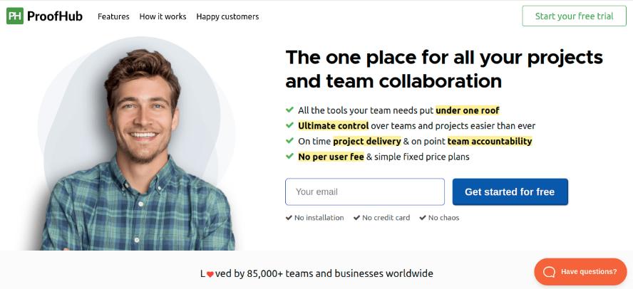 Proofhub: Tool for design collaboration