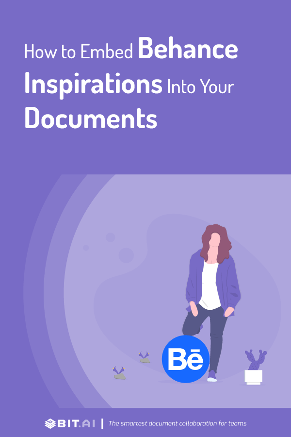 How to embed Behance inspiration to your documents - Pinterest