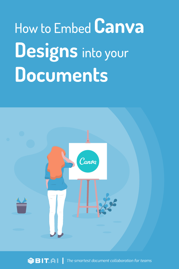 How to embed Canva designs to your documents - Pinterest image