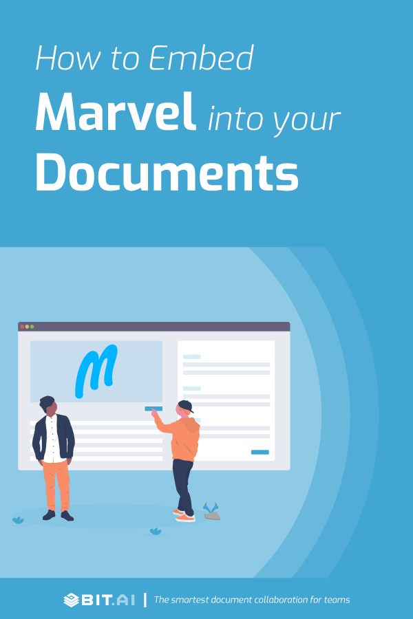 How to embed marvel into your documents - Pinterest image