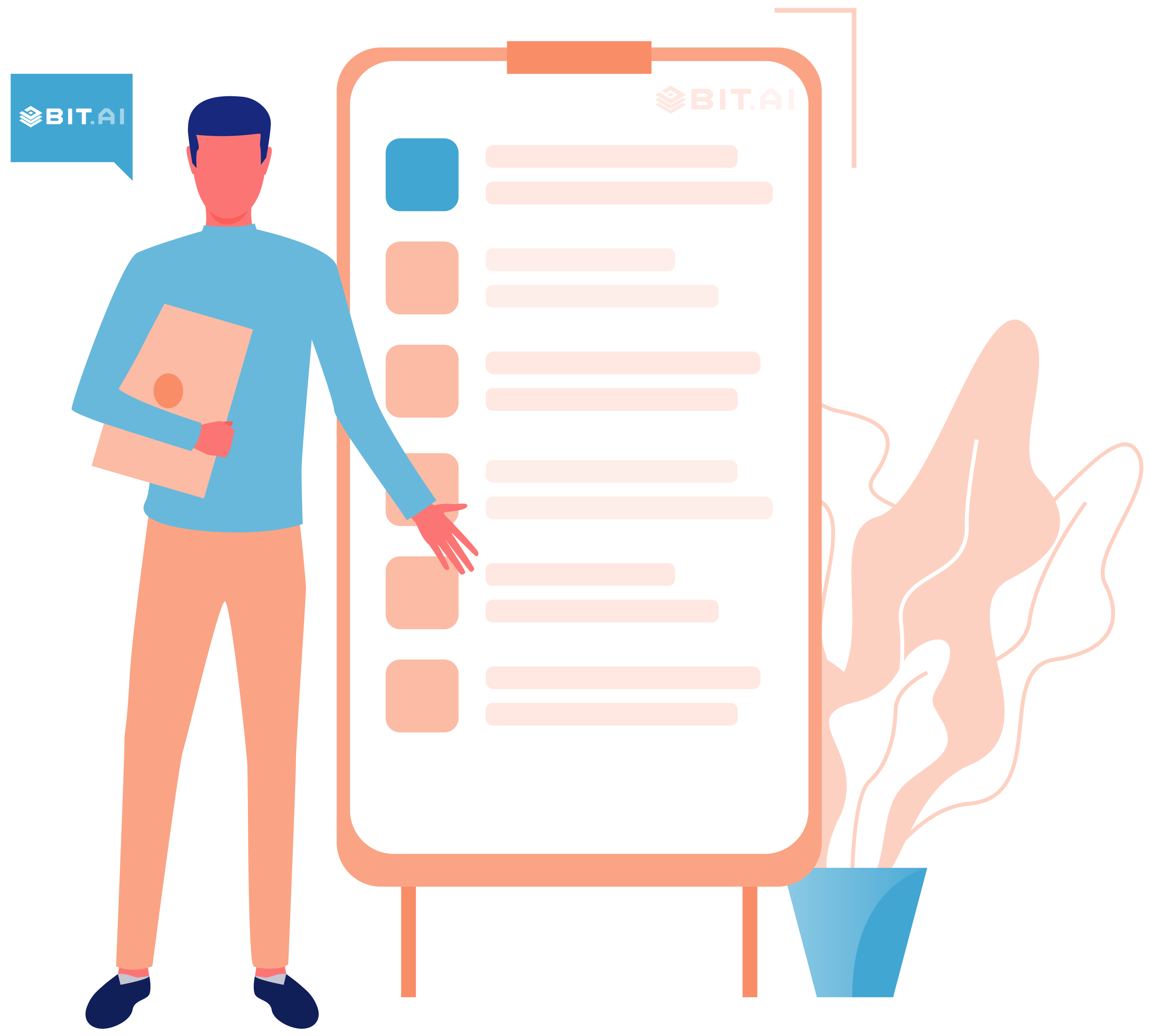 Animated illustration of instruction manual's index in the form of a listicle 