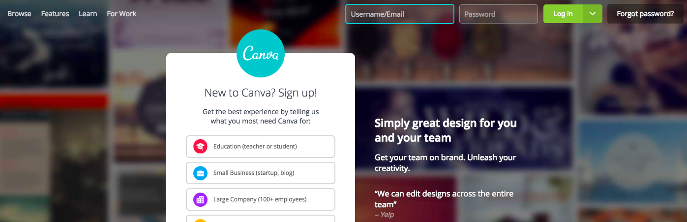 Canva: Content creation software