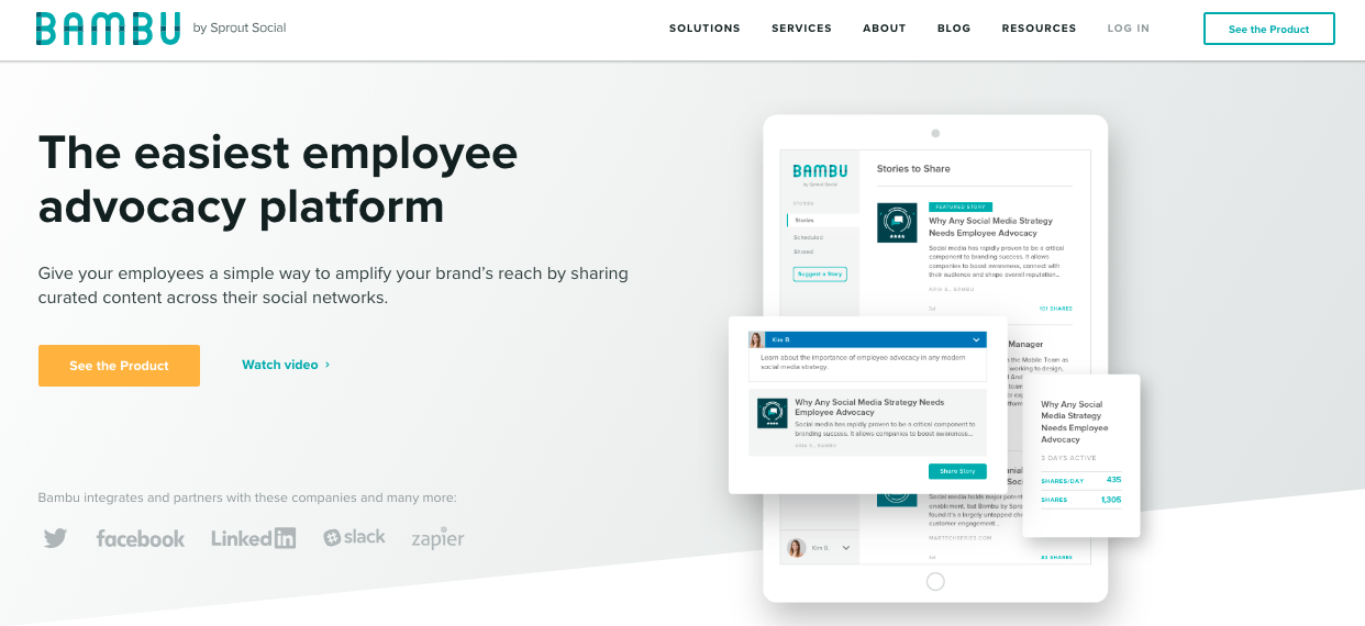 Bambu: Sales and marketing tool