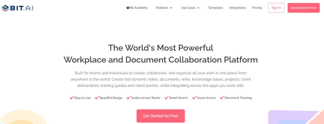 Bit.ai: Document management system