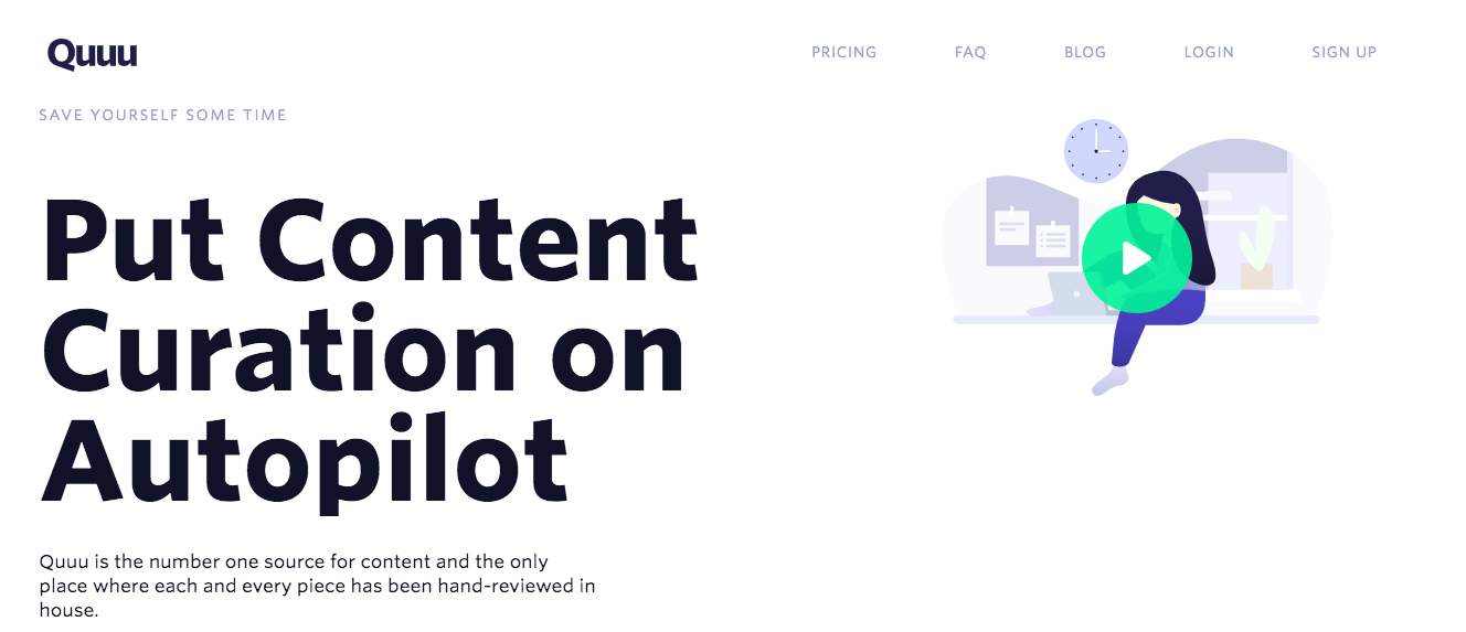 Quuu - Top 10 Social Media Tools for Marketing Teams in 2019