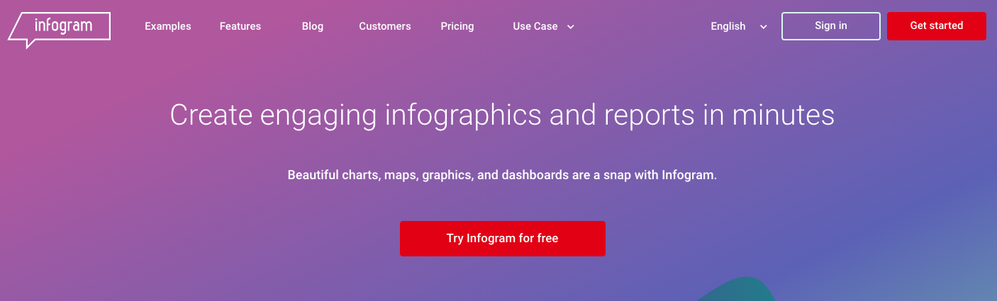 Infogram - Top 10 Social Media Tools for Marketing Teams in 2019