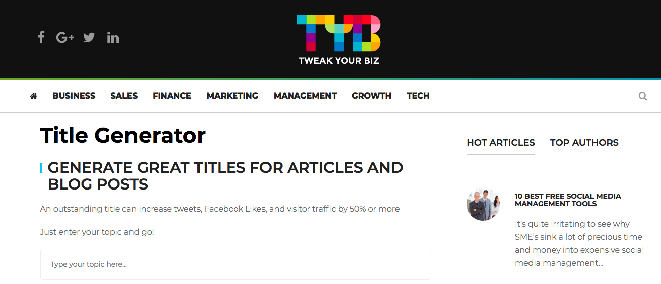 Tweakyourbiz.com - Top 10 Social Media Tools for Marketing Teams in 2019