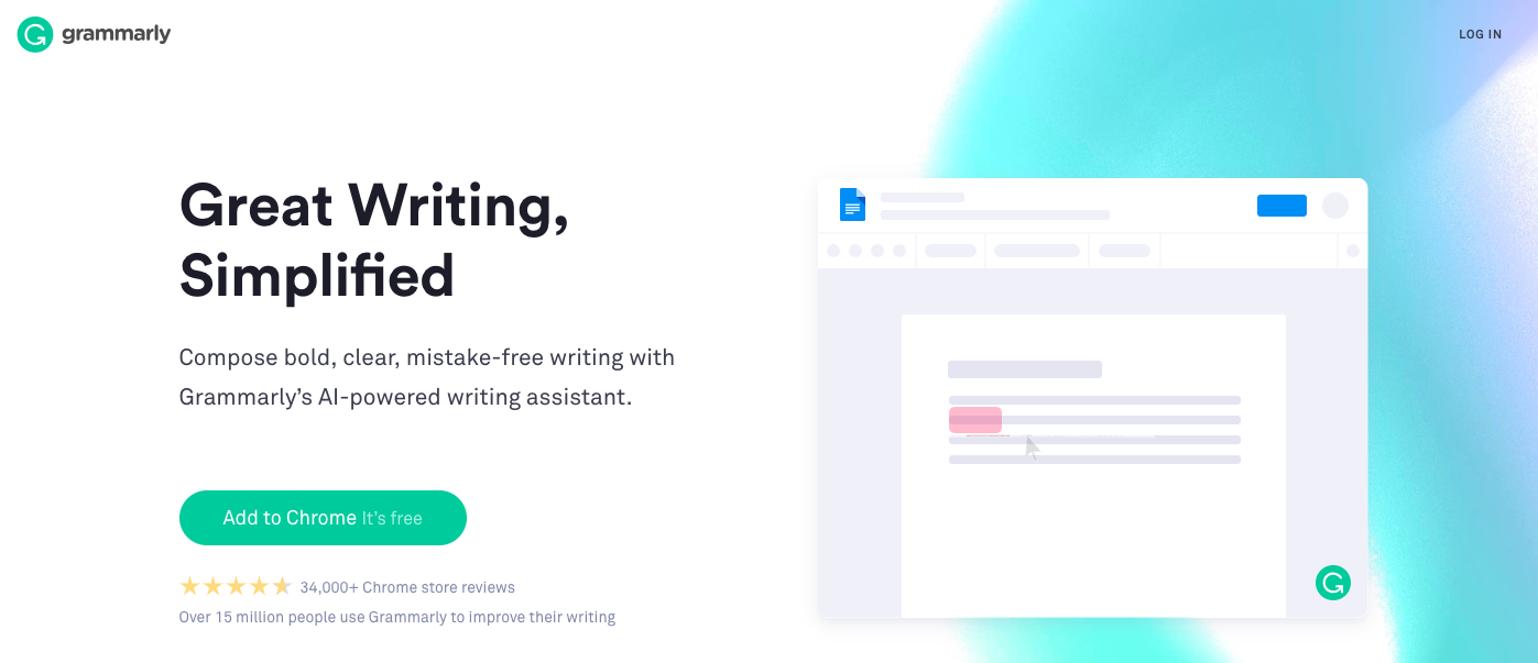 Grammarly : Content creation software