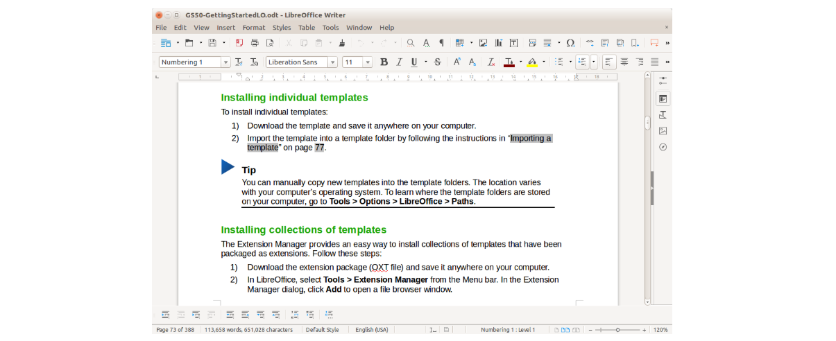 Libre Office : Writing Tool