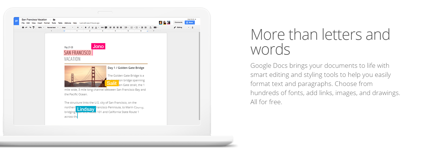 Google Docs : Writing Tool