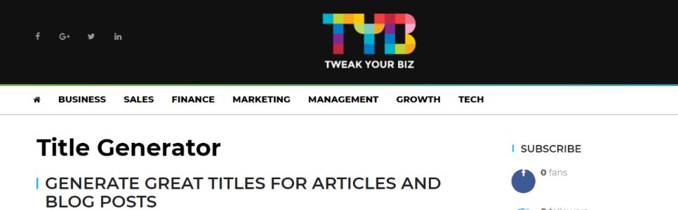 TYB: Social media management tool