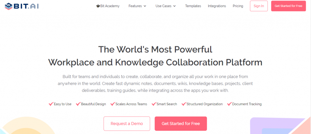 Bit.ai: Document collaboration platform for creating product requirements document