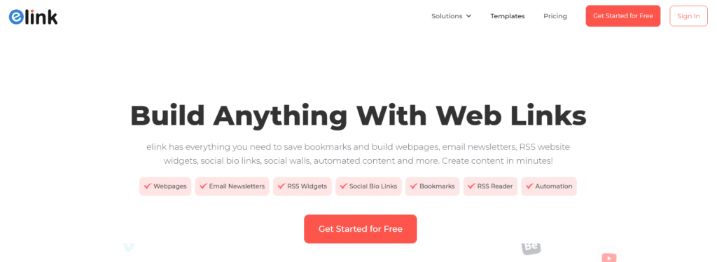 Elink.io chrome extension