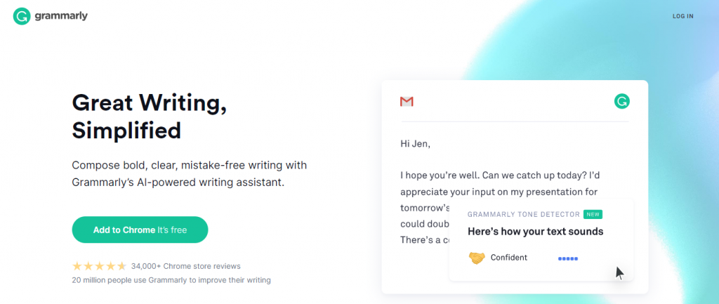 Grammarly: Writing tool