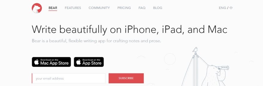 Bear: Note taking app