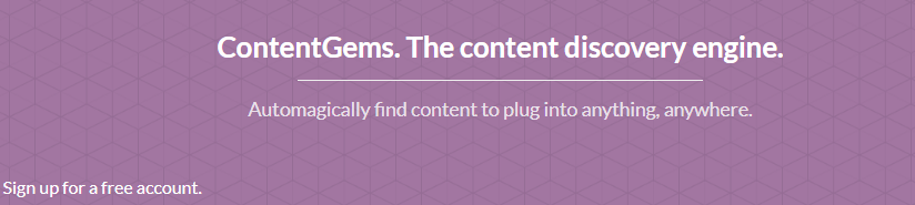 Content Gems : Content Curation tool