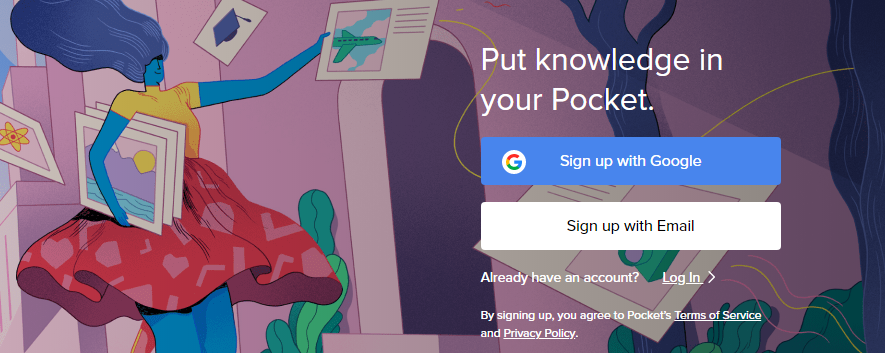 GetPocket : Content Curation tool