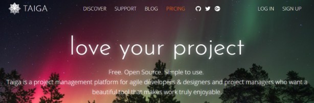 Taiga: Online collaboration tool