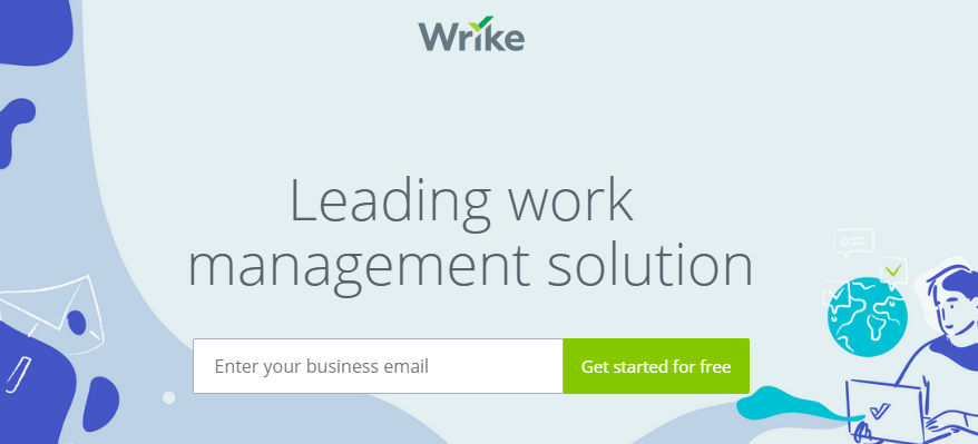Wrike software for managing projects
