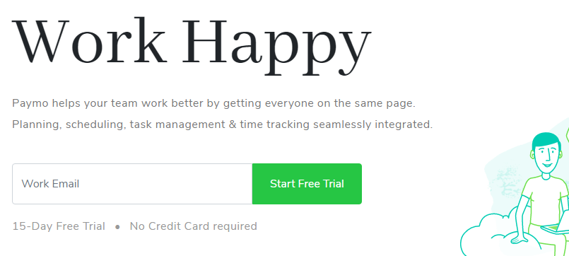 Paymo software tool for project planning