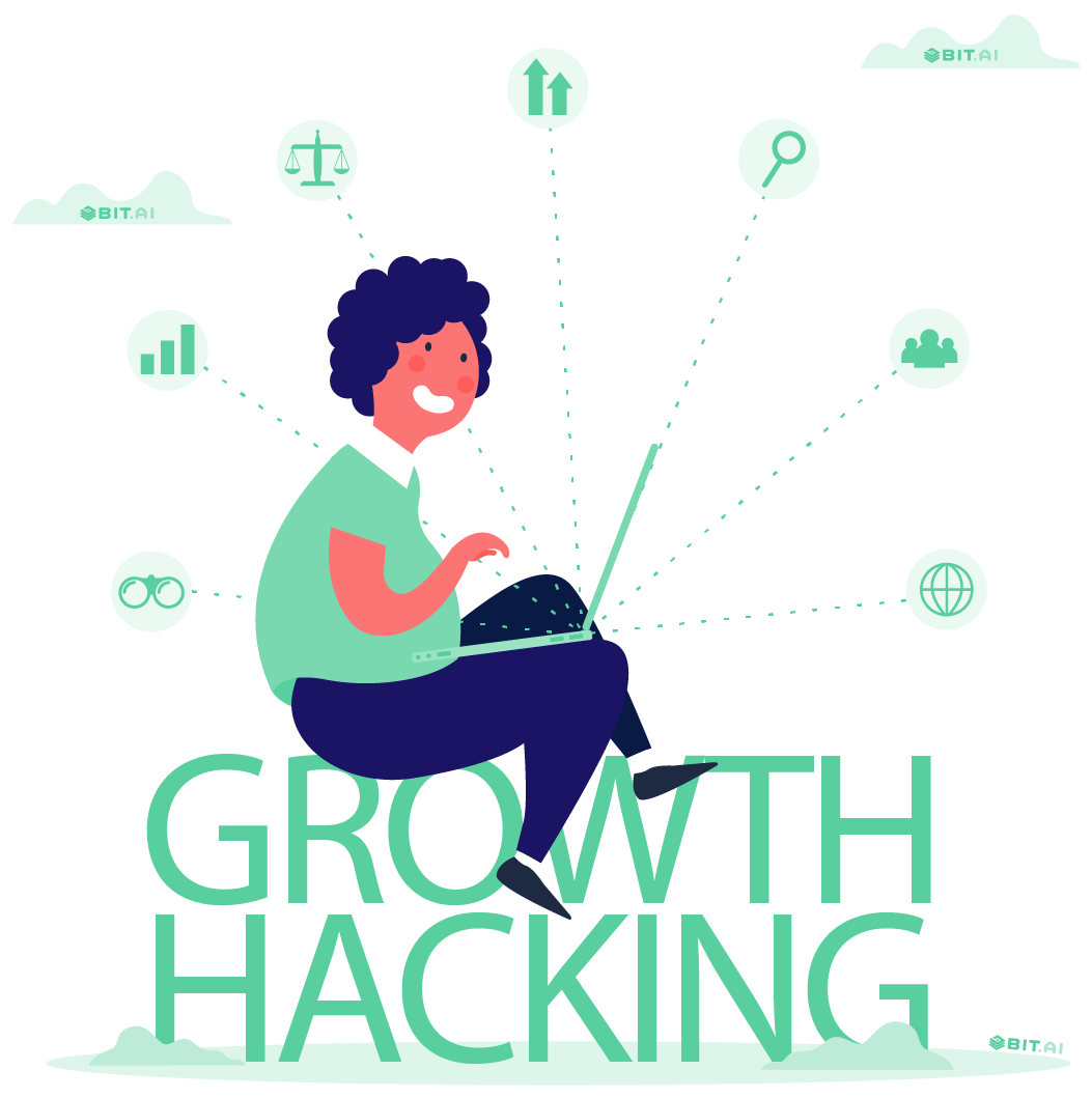 Animated illustration of growth hacking 