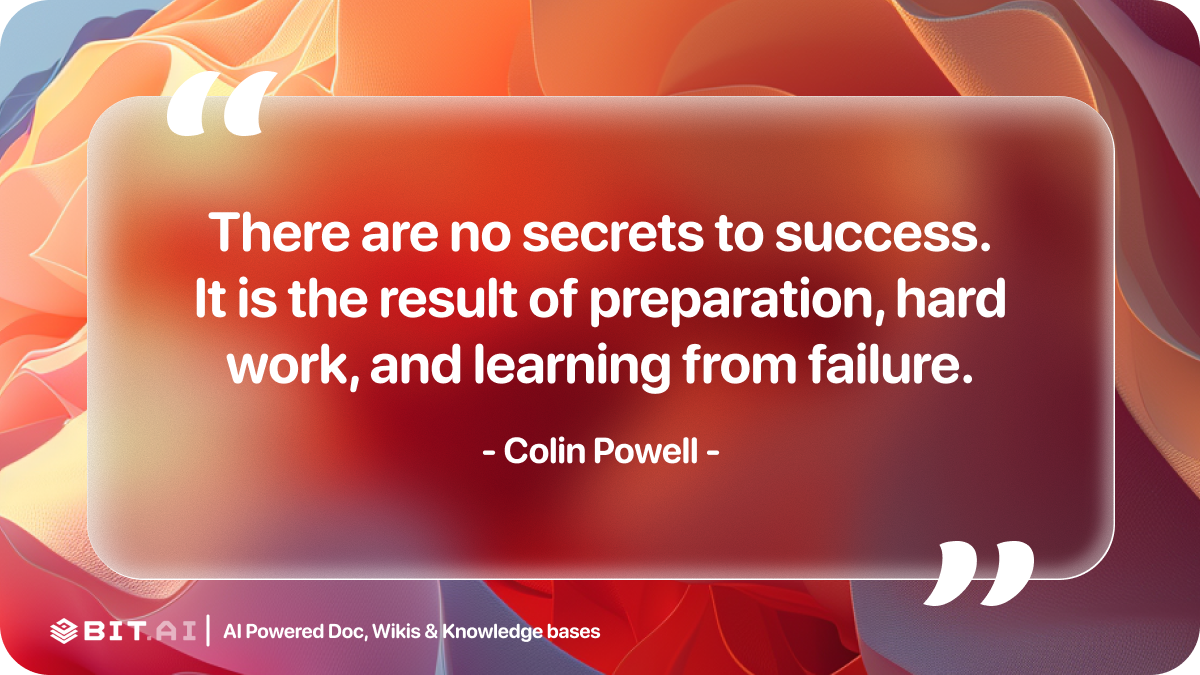 Hard work quote by colin powell