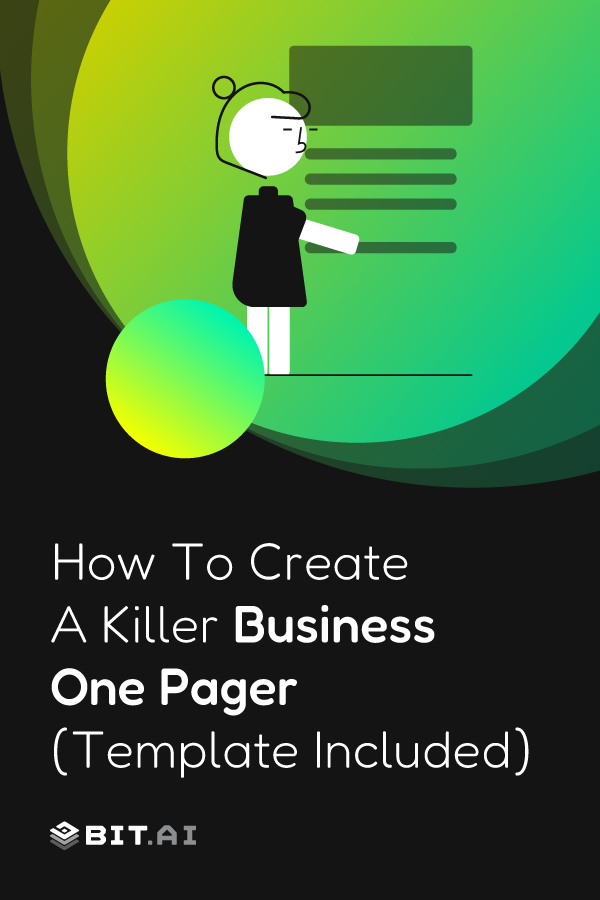 How to Write an Impressive Business One Pager (New-Age Template) - One Pager (feat)