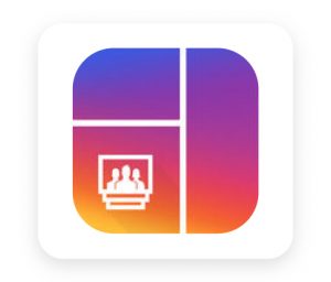 Grid post maker tool for adding grids to instagram post