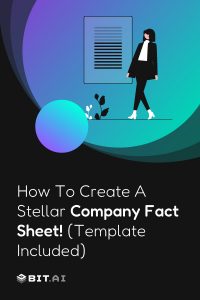 how to create a company fact sheet- Pinterest