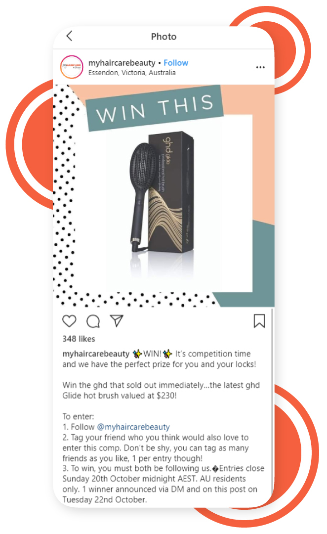 Example of an instagram contest