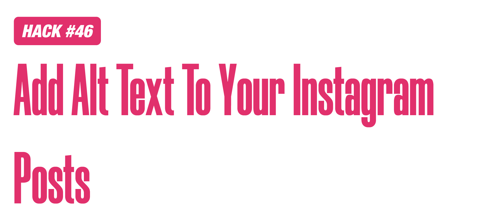 Instagram Marketing Hacks