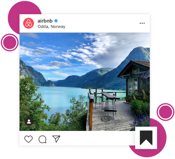 Preview of an instagram's bookmarked post