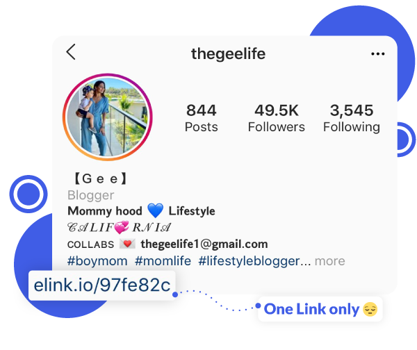 Instagram marketing through a single bio link