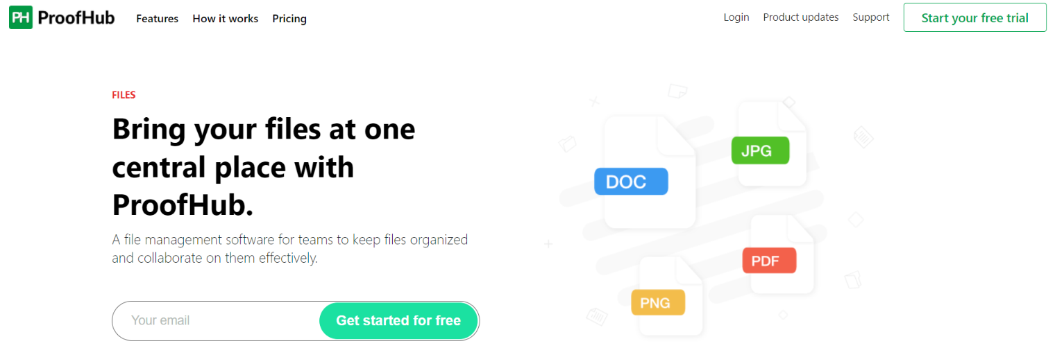 ProofHub: File management software