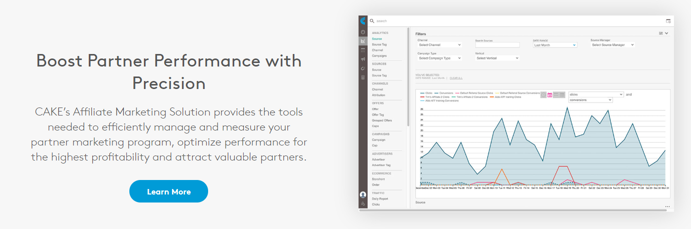 Cake : Affiliate marketing tracking software