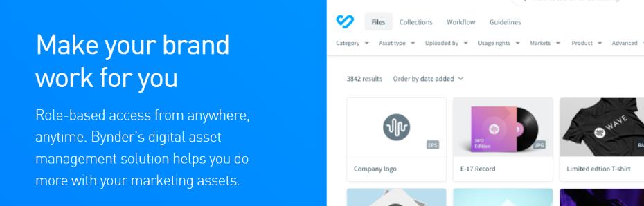 Bynder: Digital asset management software 